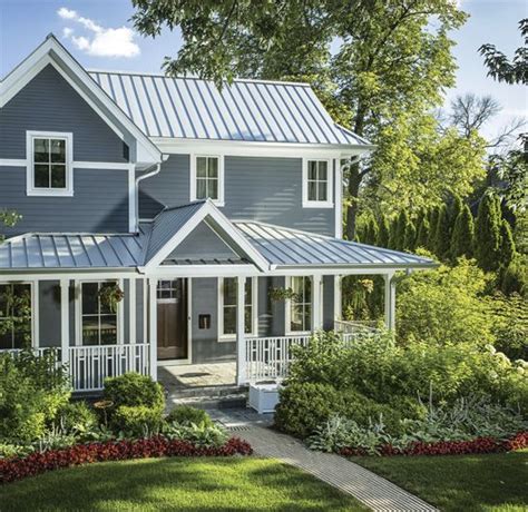 silver metal roof house ideas|metal roof paint colors.